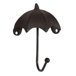Kovový hnědý háček ve tvaru deštníku Umbrella