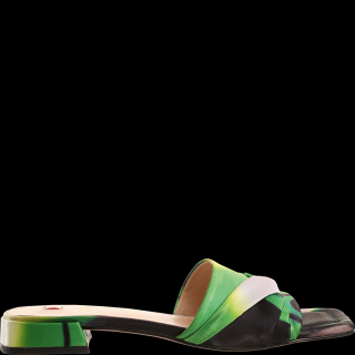 Dámské pantofle Högl VERONA 7-101567 lime/multi Velikost: 39, Barva: zelená
