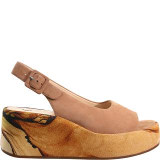 Set - Dámské sandálky na platformě Högl LOULOU 7-102518 + šátek multi Velikost: 39, Barva: multicolor