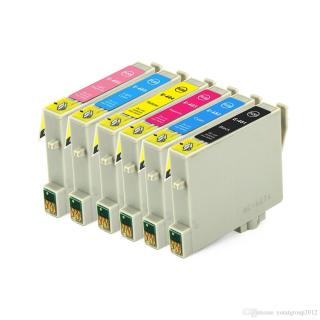 Epson, T0481, T0481, T0482, T0483, T0484, T0485, T0486, kompatibilní náplně, sada 7 kusů