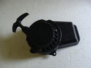 Miničtyřkolka startér kovový s plastovým šnekem