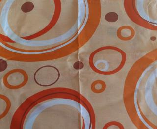 Povlak na polštářek Oranžové kruhy 40x50 cm