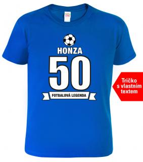 Tričko k 50. narozeninám - Fotbalová legenda Barva: Královská modrá (05), Velikost: 2XL