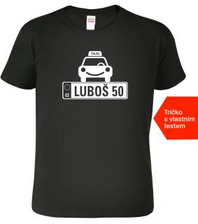 Tričko k 50. narozeninám - TAXI SPZ Barva: Černá (01), Velikost: 2XL