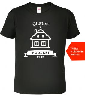 Tričko k narozeninám s rokem narození - Chatař z Barva: Černá (01), Velikost: 2XL