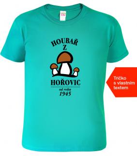 Tričko k narozeninám s rokem narození - Houbař z Barva: Emerald (19), Velikost: 2XL