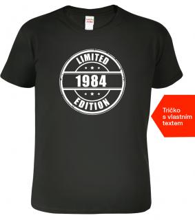 Tričko k narozeninám s rokem narození - Limited Edition Barva: Černá (01), Velikost: L