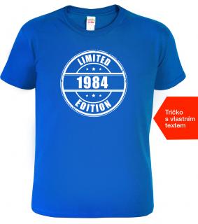 Tričko k narozeninám s rokem narození - Limited Edition Barva: Královská modrá (05), Velikost: 2XL