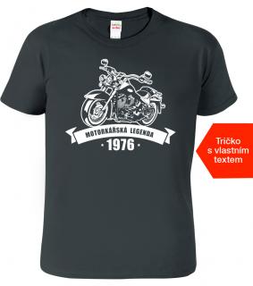 Tričko k narozeninám s rokem narození - Motorkářská legenda Barva: Tmavá břidlice (67), Velikost: 2XL