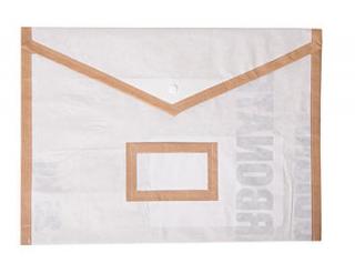 Složka papírová na dokumenty A4 bílá (vyrobena z pytle od jedlé sody)