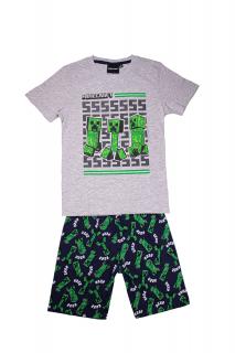 MINECRAFT chlapecké pyžamo/kraťasy CREEPER Velikost: 128