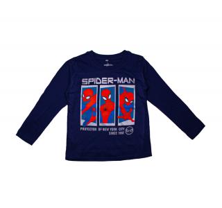 SPIDER-MAN tričko s dlouhým rukávem MODRÉ Velikost: 128
