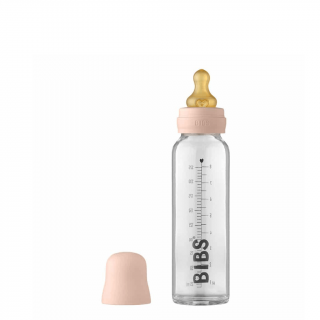 Kojenecká skleněná láhev BIBS Baby Bottle - blush 225 ml