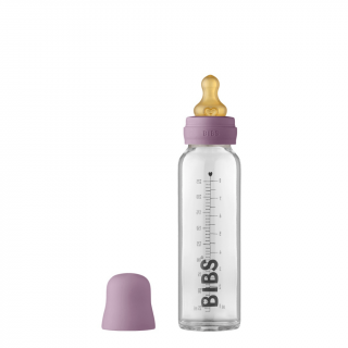 Kojenecká skleněná láhev BIBS Baby Bottle - mauve 225 ml