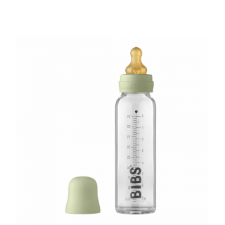 Kojenecká skleněná láhev BIBS Baby Bottle - sage 225 ml