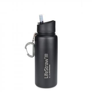 LifeStraw nerezová termo filtrační lahev Go Stainless Steel Black 700 ml