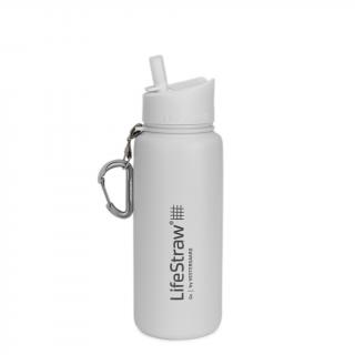 LifeStraw nerezová termo filtrační lahev Go Stainless Steel White 700 ml