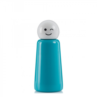 LUND LONDON nerezová Termo láhev Skittle Bottle Mini 300ml - Sky Blue & White wink