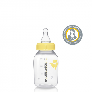 Plastová láhev s dudlíkem Medela - 150 ml (dudlík S)