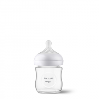 Skleněná kojenecká láhev Philips AVENT Natural Response 0m+, 120 ml