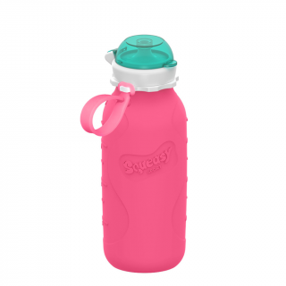 Squeasy Gear silikonová láhev růžová 480 ml