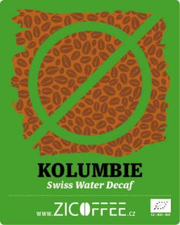 Columbia SWISS WATER decaf Hmotnost: 1000g, Mletí: Mletá na espresso