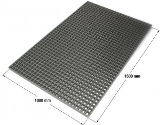 Plastový kompozitní rošt 1 500 x 1 000 mm  / výška 38 mm
