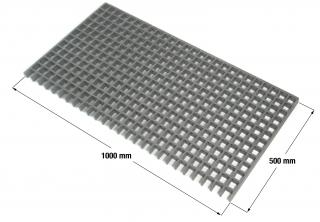 Plastový kompozitní rošt 500 x 1 000 mm / výška 30 mm