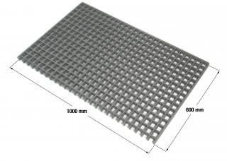 Plastový kompozitní rošt 600 x 1 000 mm / výška 30 mm