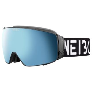 NEIBO ASTRO - black/medium blue Lyžařské brýle (včetně boxu) + náhradní sklo (S1 - rozjasňovací)