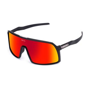 NEIBO FALCON - matte black/fire orange Sluneční brýle + náhradní sklo černé