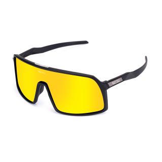 NEIBO FALCON - matte black/gold Sluneční brýle + náhradní sklo černé
