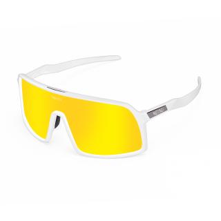 NEIBO FALCON - matte white/gold Sluneční brýle + náhradní sklo fotochromatické
