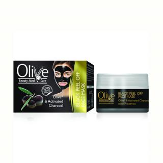 OLIVE Čistící černá slupovací maska Aktivní uhlí 50 ml (Olivová černá slupovací pleťová maska)