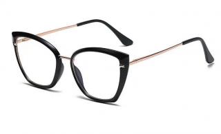 Luxbryle Dámské čiré brýle Lorena - Černá
