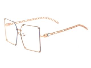 Luxbryle Dámské čiré brýle Olympia - Zlatá