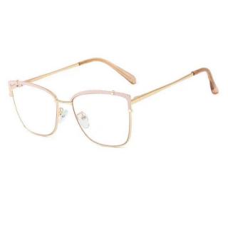 Luxbryle Dámské dioptrické brýle Alba (obruby + čočky) - Růžová