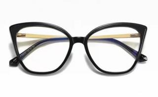 Luxbryle Dámské dioptrické brýle Isabela (obruby + čočky) - Černá