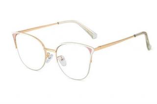 Luxbryle Dámské dioptrické brýle Maribel (obruby + čočky) - Bílá