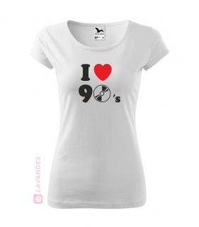 I love 90´s (Dámské tričko I love 90´s)