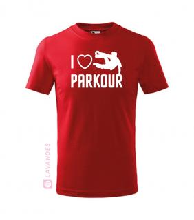 I love Parkour  (Dětské tričko na parkour )