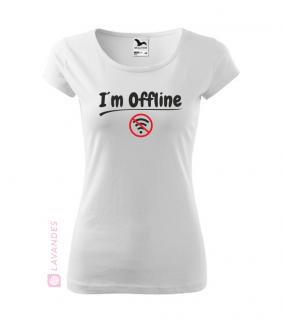 Off-line (Dámské tričko I´m Offline)