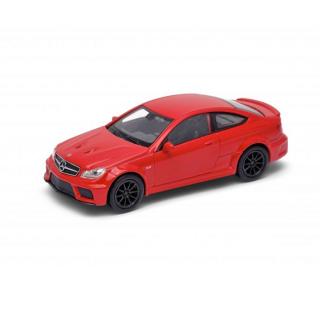 1:34 Mercedes Benz C63 AMG Coupe Black Edition Stříbrná