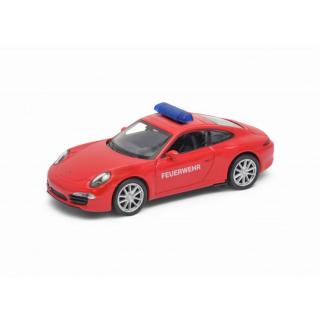 1:34 Porsche 911 Carrera S Coupe Fire Červená