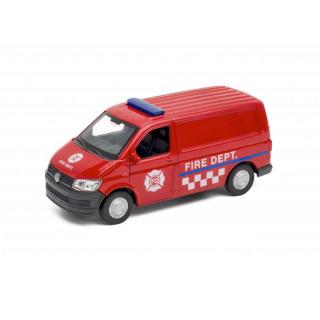 1:34 VW Transporter T6 Van Fire Dept Červená