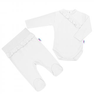 2-dílná kojenecká souprava New Baby Stripes bílá 80 (9-12m)