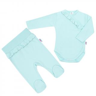 2-dílná kojenecká souprava New Baby Stripes ledově modrá 80 (9-12m)