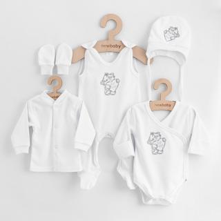 5-dílná kojenecká soupravička do porodnice New Baby Classic bílá 62 (3-6m)