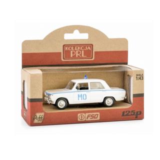 AUTO OSOB MET 1:43 1:43 Kovový model FIAT 125P B245 s majákem