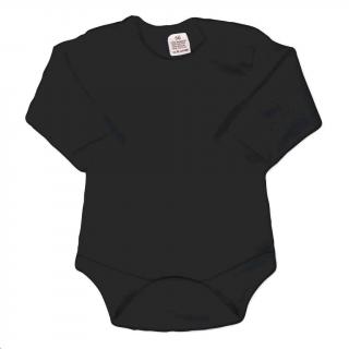 Body dlouhý rukáv New Baby - černé 80 (9-12m)